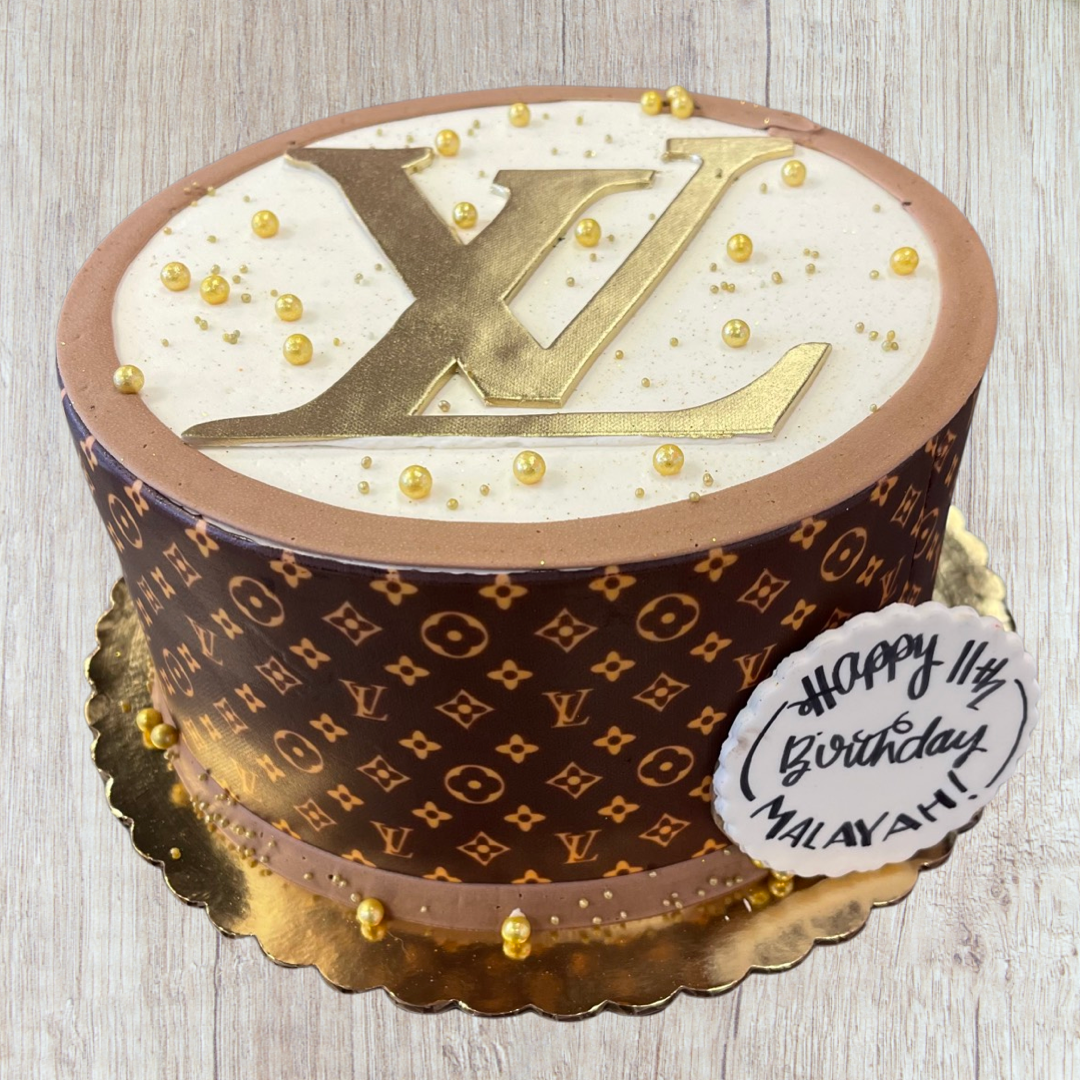 simple lv cake design
