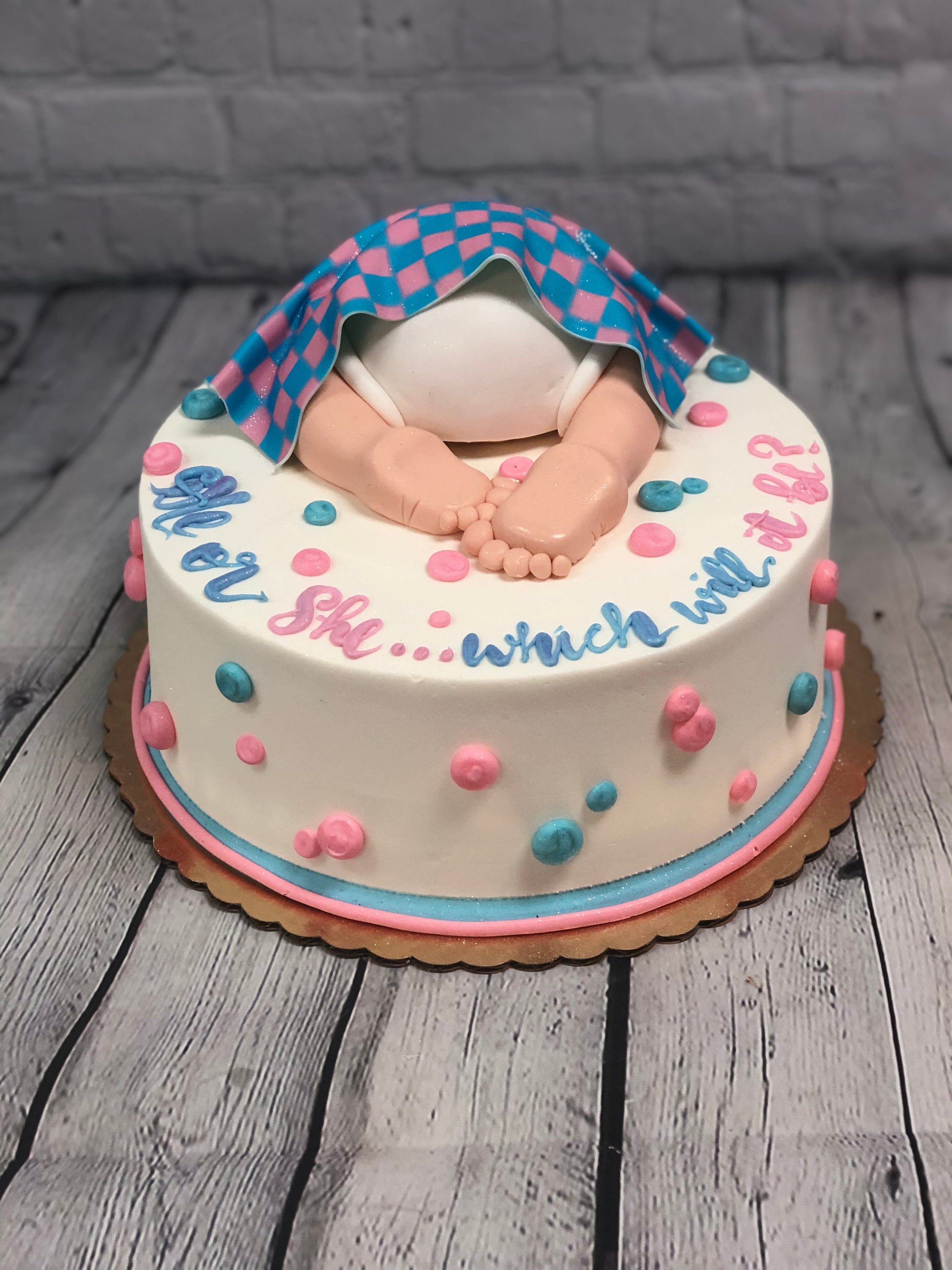 Gender Reveal-Baby Shower Cakes  Coccadotts Cake Shop - Myrtle Beach
